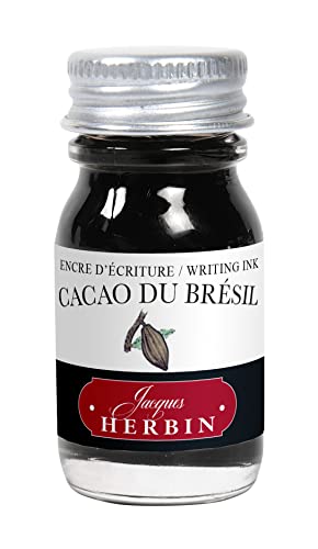J.Herbin 11545T (1 Tinteflakon 10 ml für Füller) kakaobraun von J.Herbin