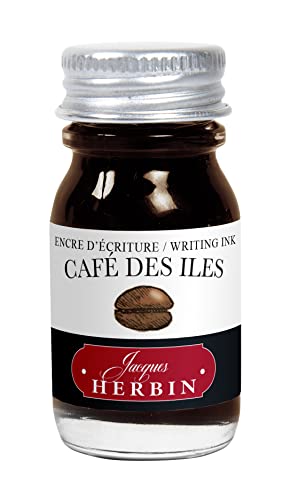 J.Herbin 11546T (1 Tinteflakon 10 ml für Füller) kaffeebraun von J.Herbin
