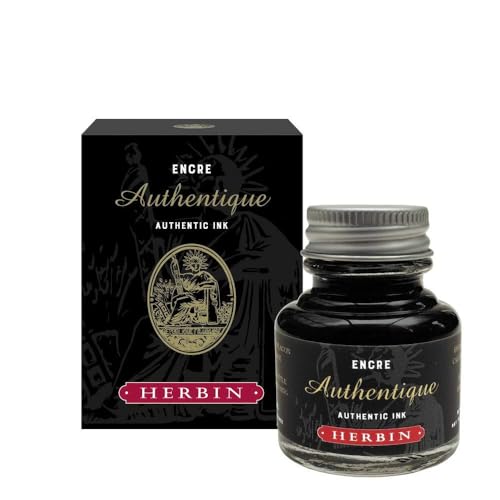 J.Herbin 13991T Dokumententinte (Flakon 30 ml, ideal für die Kalligraphie) schwarz, Authentisch von J.Herbin