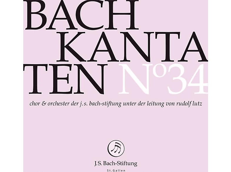 Rudolf Lutz / J.S. Bach-Stiftung - KANTATEN N 34 (CD) von J.S. BACH-
