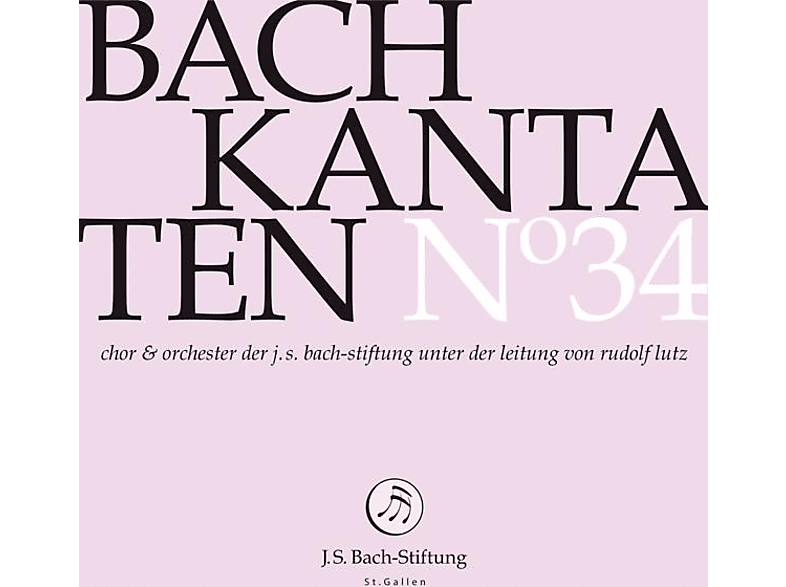 Rudolf Lutz / J.S. Bach-Stiftung - Kantaten No°34 (CD) von J.S. BACH-