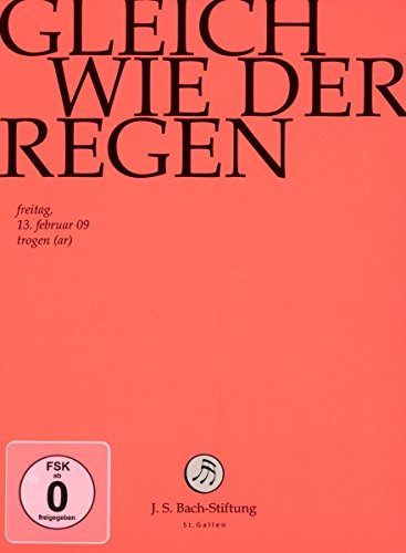 Gleich Wie der Regen von J.S.BACH-STIFTUNG/LUTZ,RUDOLF