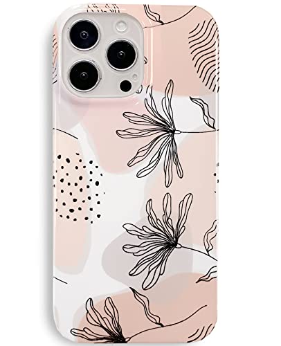 J.west Kompatibel mit iPhone 16 Pro Hülle 6,3 Zoll, ästhetische, minimalistische Drucke, schlanker Boho-Stil, geometrische Linie, Pflanze, Blumenmuster, weiches TPU, stoßfest, Schutzhülle für Frauen, J.west Kompatibel mit iPhone 16 Pro Hülle 6,3 Zoll, ästhetische, minimalistische Drucke, schlanker Boho-Stil, geometrische Linie, Pflanze, Blumenmuster, weiches TPU, stoßfest, Schutzhülle für Frauen, von J.west