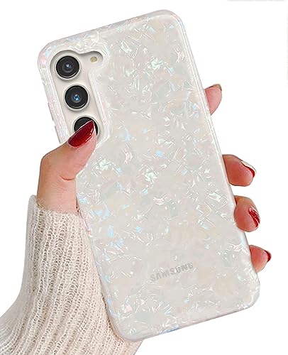 J.west Schutzhülle für Galaxy S23 5G 6.1 Zoll, luxuriös, glitzernd, durchscheinend, durchsichtig, Opal, Perlen-Dünnfolien-Design, glänzender Grafikdruck, schlanke TPU-Schutzhülle, bunt J.west Schutzhülle für Galaxy S23 5G 6.1 Zoll, luxuriös, glitzernd, durchscheinend, durchsichtig, Opal, Perlen-Dünnfolien-Design, glänzender Grafikdruck, schlanke TPU-Schutzhülle, bunt von J.west