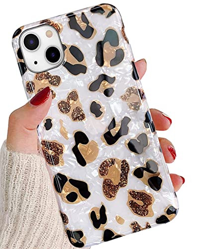 J.west Schutzhülle kompatibel mit iPhone 14, luxuriös, glitzernd, durchscheinend, klar, klassischer Geparden-Druck, weiche Silikonhülle für Mädchen und Frauen, 6.1 Zoll, weißer Leopard J.west Schutzhülle kompatibel mit iPhone 14, luxuriös, glitzernd, durchscheinend, klar, klassischer Geparden-Druck, weiche Silikonhülle für Mädchen und Frauen, 6.1 Zoll, weißer Leopard von J.west