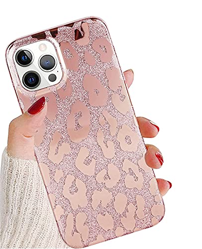 J.west Schutzhülle für iPhone 15 Pro Max, 17 cm (6,7 Zoll), luxuriös, metallisches Glitzer, schlank, durchsichtig, weiches Silikon, Schutzhülle für Damen und Mädchen, Roségold/Leopardenmuster J.west Schutzhülle für iPhone 15 Pro Max, 17 cm (6,7 Zoll), luxuriös, metallisches Glitzer, schlank, durchsichtig, weiches Silikon, Schutzhülle für Damen und Mädchen, Roségold/Leopardenmuster von J.west