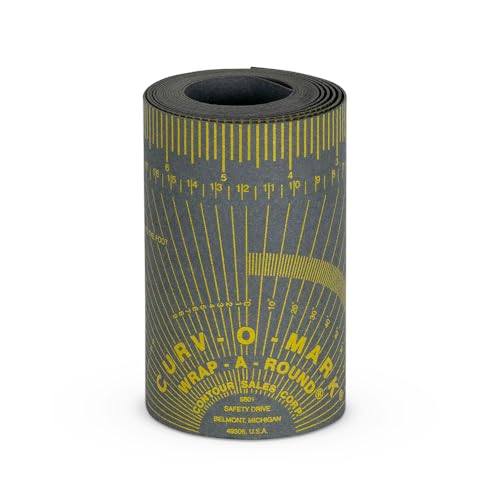 Jackson Safety CURV-O-MARK Wrap-A-Round Schweiß-/Rohrleitungs-Lay-Out-Lineal, extra groß (Länge: 2,1 m), Grau – 177 g, J1869 – Hochtemperaturanwendungen. von Jackson Safety