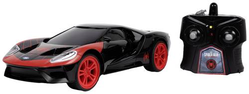 JADA TOYS 253226004 Marvel Miles Morales RC 2017 Ford GT 1:16 RC Einsteiger Modellauto Elektro Sport von JADA TOYS