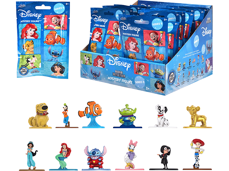 JADA Disney Nanofigs Blind Pack Wave 2, 4 cm, Einzelartikel Sammelfiguren von JADA