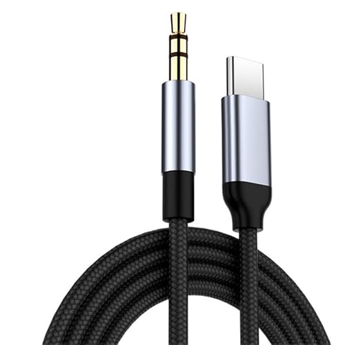 JADAYA USB C auf Klinke AUX Kabel, USB C zu 3,5mm Jack Auto Kopfhörer Adapter Nylon Geflochtene Aux Kabel für iPhone 15 Pro Max/15 Plus, Samsung Galaxy S23/S22/S21 Ultra, Huawei P40/Mate40 (0.5 Meter) JADAYA USB C auf Klinke AUX Kabel, USB C zu 3,5mm Jack Auto Kopfhörer Adapter Nylon Geflochtene Aux Kabel für iPhone 15 Pro Max/15 Plus, Samsung Galaxy S23/S22/S21 Ultra, Huawei P40/Mate40 (0.5 Meter) von JADAYA