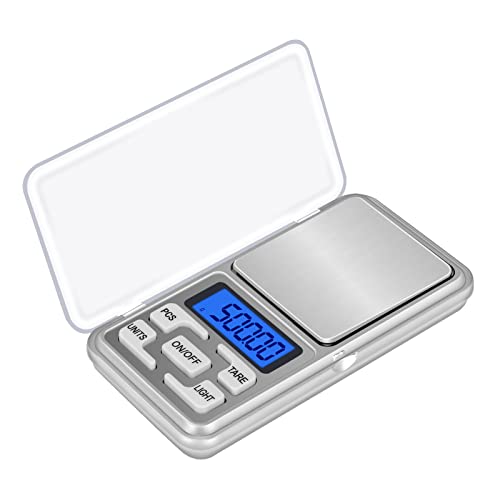 JADUFHU YSCFC Feinwaage 0.01g/500g Grammwaage Goldwaage Taschenwaage Mini Digitalwaage Waage Milligramm mit LCD Display Tara Funktion 5 Einheiten, Edelstahl JADUFHU YSCFC Feinwaage 0.01g/500g Grammwaage Goldwaage Taschenwaage Mini Digitalwaage Waage Milligramm mit LCD Display Tara Funktion 5 Einheiten, Edelstahl von JADUFHU
