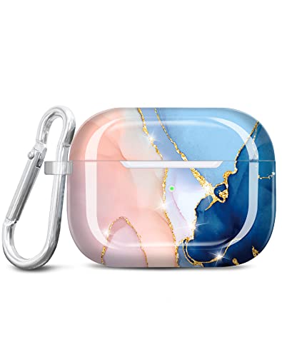 JAHOLAN AirPods Pro 2 Hülle Stoßfeste Silikon Kopfhörer Taschen Schutzhülle Zubehör Kompatibel mit AirPods Pro 2019, AirPods Pro 2 Generation 2022, Marmor Purple JAHOLAN AirPods Pro 2 Hülle Stoßfeste Silikon Kopfhörer Taschen Schutzhülle Zubehör Kompatibel mit AirPods Pro 2019, AirPods Pro 2 Generation 2022, Marmor Purple von JAHOLAN