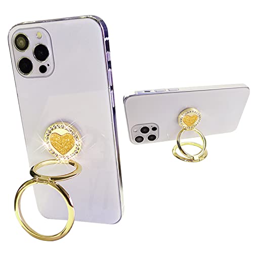JAHOLAN Handy-Ringhalter, Fingerständer, 360 ° drehbar, Handy-Ringhalter, Ständer, Metall, Handyrückseite, faltbarer Handyständer, kompatibel mit den meisten Smartphones, goldenes Herz JAHOLAN Handy-Ringhalter, Fingerständer, 360 ° drehbar, Handy-Ringhalter, Ständer, Metall, Handyrückseite, faltbarer Handyständer, kompatibel mit den meisten Smartphones, goldenes Herz von JAHOLAN