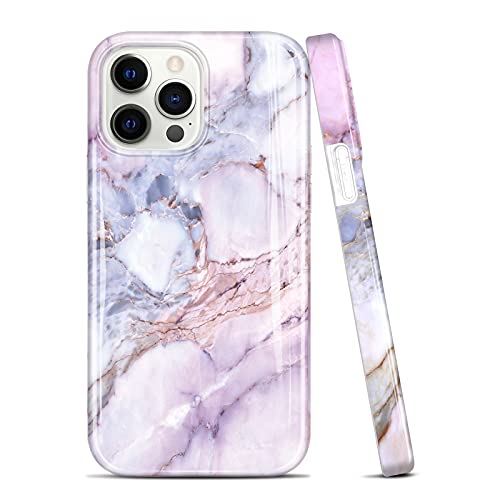 JAHOLAN Handyhülle iPhone 13 Pro Max Hülle TPU Silikon Weiche Schlank Schutzhülle Handytasche Gummi Dünn Flexibel Handy Hülle für iPhone 13 Pro Max 2021 6.7" - Marmor Purple Pink JAHOLAN Handyhülle iPhone 13 Pro Max Hülle TPU Silikon Weiche Schlank Schutzhülle Handytasche Gummi Dünn Flexibel Handy Hülle für iPhone 13 Pro Max 2021 6.7" - Marmor Purple Pink von JAHOLAN