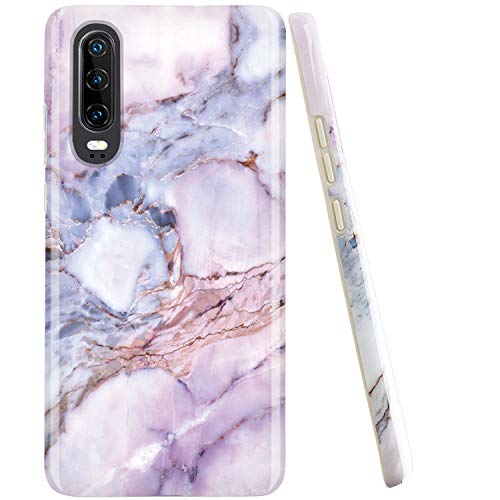 JAHOLAN Huawei P30 Hülle Handyhülle TPU Silikon Weiche Schlank Schutzhülle Handytasche Flexibel Case Handy Hülle für Huawei P30 - Marmor Violett JAHOLAN Huawei P30 Hülle Handyhülle TPU Silikon Weiche Schlank Schutzhülle Handytasche Flexibel Case Handy Hülle für Huawei P30 - Marmor Violett von JAHOLAN