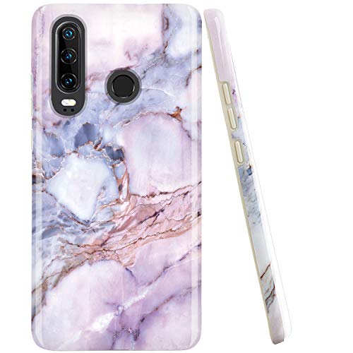 JAHOLAN Kompatibel mit Huawei P30 lite Hülle Handyhülle TPU Silikon Schutzhülle Handytasche Flexibel Handy Hülle Marmor Violett JAHOLAN Kompatibel mit Huawei P30 lite Hülle Handyhülle TPU Silikon Schutzhülle Handytasche Flexibel Handy Hülle Marmor Violett von JAHOLAN