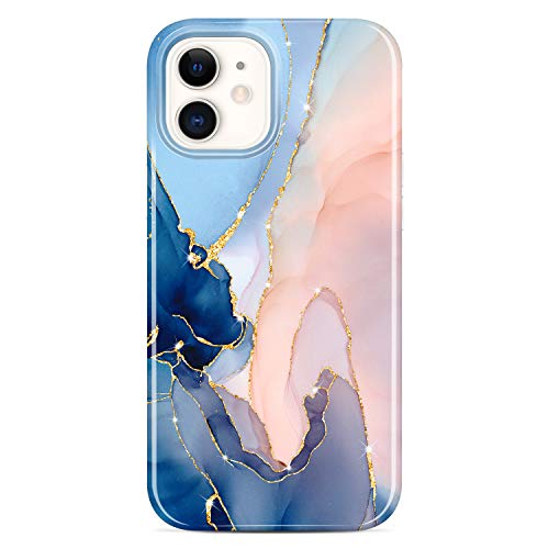 JAHOLAN iPhone 12 Mini Hülle Handyhülle TPU Silikon Schutzhülle Handytasche Handy Hülle für iPhone 12 Mini - Marmor Purple JAHOLAN iPhone 12 Mini Hülle Handyhülle TPU Silikon Schutzhülle Handytasche Handy Hülle für iPhone 12 Mini - Marmor Purple von JAHOLAN