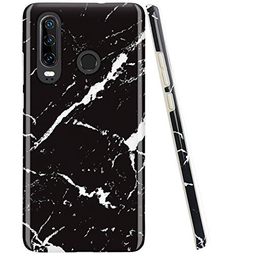 JAHOLAN Kompatibel mit Huawei P30 lite Hülle Handyhülle TPU Silikon Schutzhülle Handytasche Flexibel Handy Hülle Marmor Schwarz JAHOLAN Kompatibel mit Huawei P30 lite Hülle Handyhülle TPU Silikon Schutzhülle Handytasche Flexibel Handy Hülle Marmor Schwarz von JAHOLAN