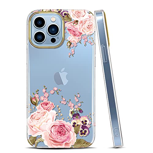 JAHOLAN Handyhülle iPhone 13 Pro Hülle TPU Silikon Weiche Schlank Schutzhülle Handytasche Flexibel Clear Case Handy Hülle für iPhone 13 Pro 5G 2021 6.1 Zoll - Rose Pink JAHOLAN Handyhülle iPhone 13 Pro Hülle TPU Silikon Weiche Schlank Schutzhülle Handytasche Flexibel Clear Case Handy Hülle für iPhone 13 Pro 5G 2021 6.1 Zoll - Rose Pink von JAHOLAN