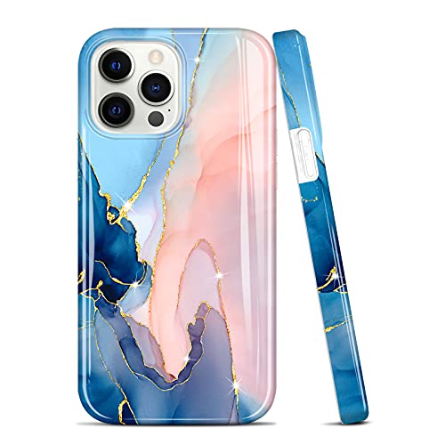 JAHOLAN Schutzhülle Kompatibel mit iPhone 13 Pro, TPU-Gel, ultradünn, leicht, weich Marmor Violett JAHOLAN Schutzhülle Kompatibel mit iPhone 13 Pro, TPU-Gel, ultradünn, leicht, weich Marmor Violett von JAHOLAN