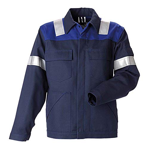 JAK Workwear 11-12002-046-02 Modell 12002 EN ISO 1149-5 Antiflame Jacke, Marine/Königsblau, M Größe von JAK Workwear