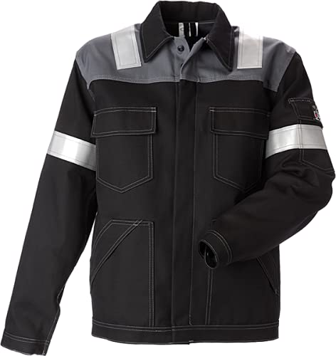 JAK Workwear 11-12002-051-01 Modell 12002 EN ISO 1149-5 Antiflame Jacke, Schwarz/Grau, S Größe von JAK Workwear