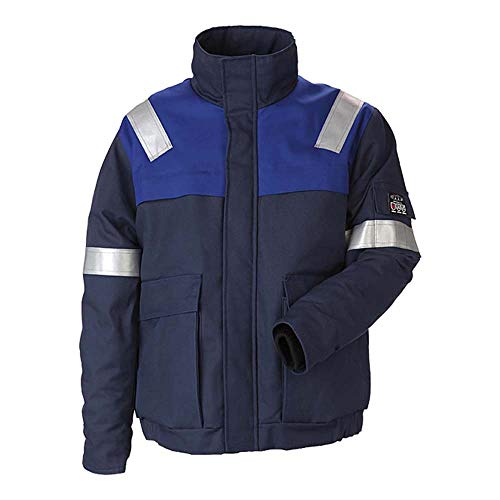 JAK Workwear 11-12031-046-02 Modell 12031 EN ISO 1149-5 Antiflame Jacke, Marine/Königsblau, M Größe von JAK Workwear