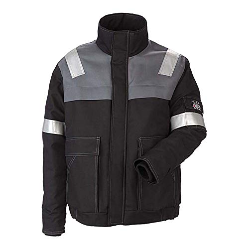 JAK Workwear 11-12031-051-06 Modell 12031 EN ISO 1149-5 Antiflame Jacke, Schwarz/Grau, 3XL Größe von JAK Workwear
