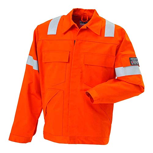 JAK Workwear 11-12102-007-01 Modell 12102 EN ISO 1149-5 Antiflame Jacke, Orange, S Größe von JAK Workwear