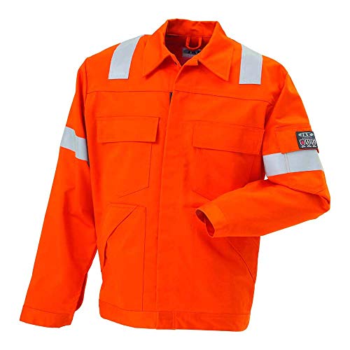 JAK Workwear 11-12102-007-04 Modell 12102 EN ISO 1149-5 Antiflame Jacke, Orange, XL Größe von JAK Workwear