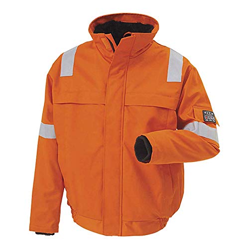 JAK Workwear 11-12134-007-04 Modell 12134 EN ISO 1149-5 Antiflame Jacke, Orange, XL Größe von JAK Workwear
