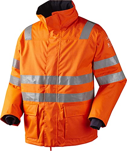 JAK Workwear 11-12136-007-02 Modell 12136 EN ISO 1149-5 Antiflame Parka, Orange, M Größe von JAK Workwear