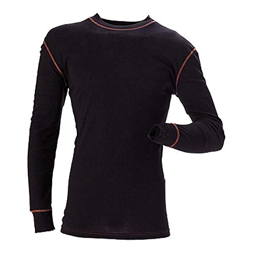 JAK Workwear 11-6001-012-01 Modell 6001 Coolmax Active Funktionsunterhemd mit Rundem Kragen, Schwarz, S Größe von JAK Workwear