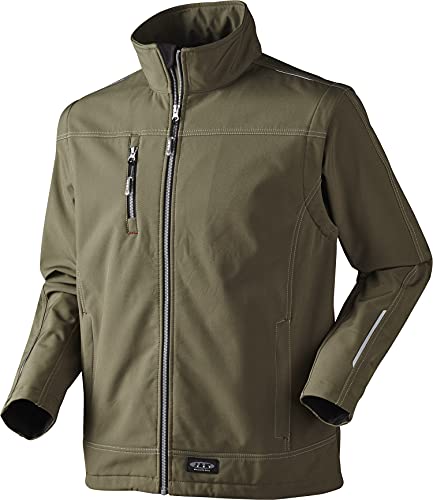 JAK Workwear 11-6158-010-07 Modell 6158 Softshelljacke mit 3-lagen-TPU-membran, Heer, 4XL Größe von JAK Workwear