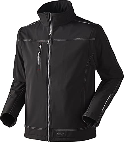 JAK Workwear 11-6158-012-03 Modell 6158 Softshelljacke mit 3-lagen-TPU-membran, Schwarz, L Größe von JAK Workwear