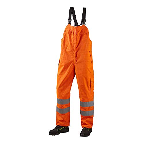 JAK Workwear 12-12137-007-04 Modell 12137 EN ISO 1149-5 High Performance Latzhose, Orange, XL Größe von JAK Workwear