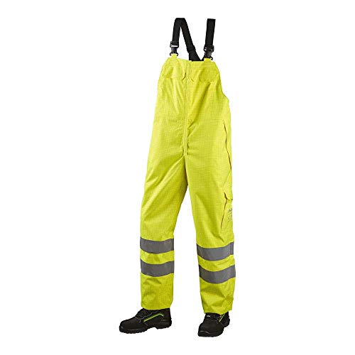 JAK Workwear 12-12137-073-06 Modell 12137 EN ISO 1149-5 High Performance Latzhose, Gelb, 3XL Größe von JAK Workwear