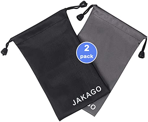 JAKAGO Universal-Handysocken 2er Pack,Tragbar Wasserdicht,für Brillen Kopfhörer Powerbank und Telefon unter 5,5" (11 x 18 cm) von JAKAGO