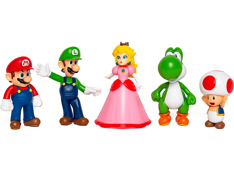 JAKKS PACIFIC Super Mario - & Friends Multi-Pack (5 Figuren à 6.5 cm) Spielfiguren von JAKKS PACIFIC