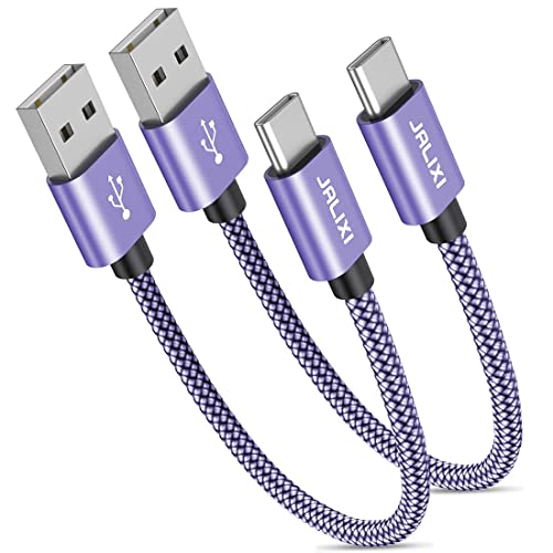 JALIXI USB C Kabel Kurz (30cm/0.3m, 2 Stück), Ladekabel USB C Schnellladekabel, 3A Typ C Kabel für Samsung Galaxy S8 S9 S10 Plus S10 lite S20 S21, A12 A51 A52 A52s A41 A50 A40 A21s, Note 9 8 und mehr von JALIXI