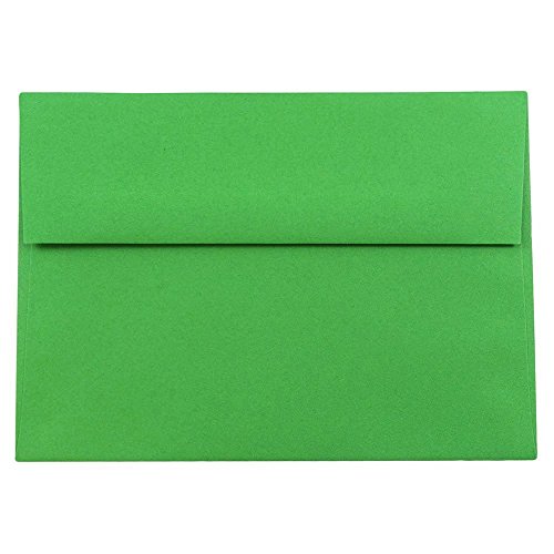 JAM PAPER Einladungsumschläge - 139,7 x 206,4 mm - Grün Recycelt - 50/Packung von JAM Paper