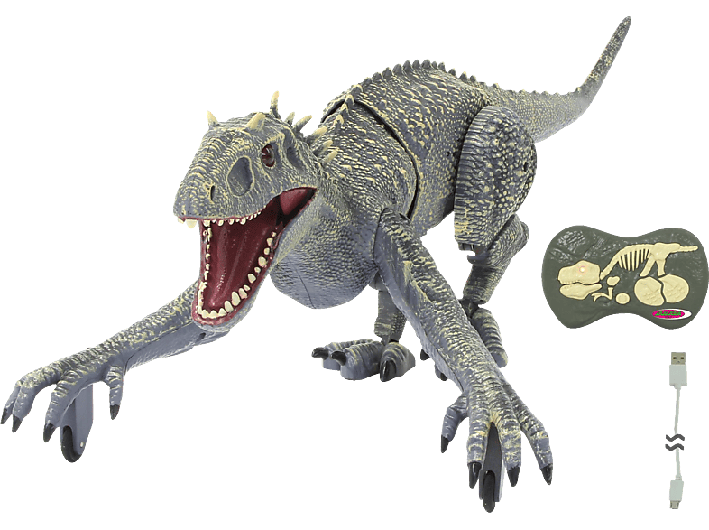 JAMARA KIDS Dinosaurier Exoraptor Li-Ion 3,7V 2,4GHz grau Dino, Grau von JAMARA KIDS