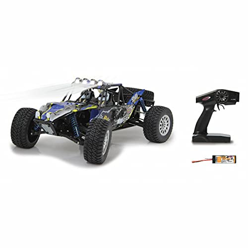 JAMARA 053291 - Auto RC Fahrzeuge Dakar Desertbuggy 4WD 1:10 Lipo 2,4GHz mit LED, Blau von JAMARA