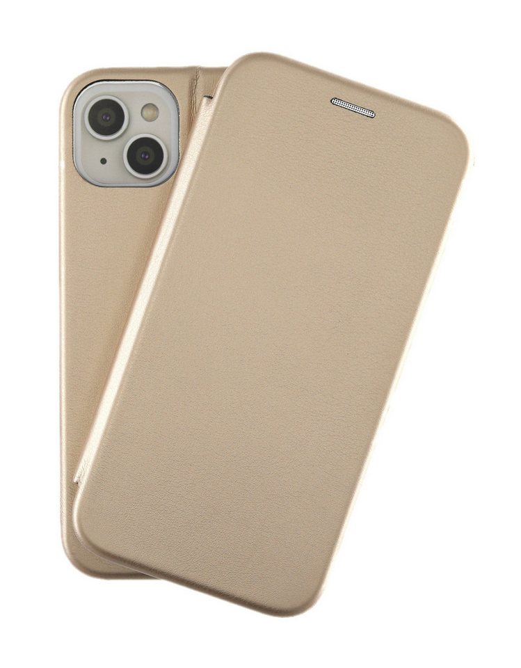 JAMCOVER Handyhülle Bookcase Rounded - Handytasche für Apple iPhone 14 Plus (17 cm/6,7 Zoll), abgerundete Kanten, Kartenfach und Standfunktion von JAMCOVER