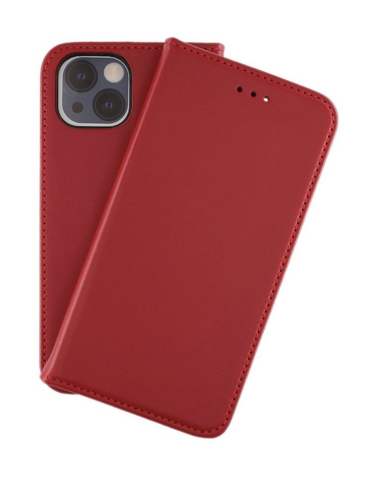JAMCOVER Handyhülle Echt Leder Bookcase - Handytasche für Apple iPhone 14 (15,4 cm/6,1 Zoll), Kartenfach und Standfunktion von JAMCOVER