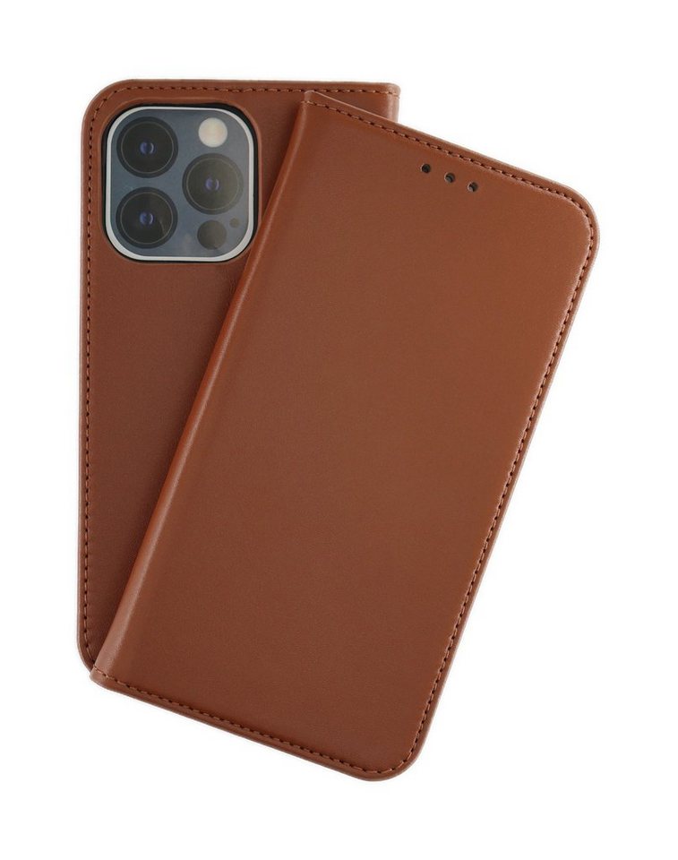 JAMCOVER Handyhülle Echt Leder Bookcase - Handytasche für Apple iPhone 15 Pro (15,49 cm/6,1 Toll), Kartenfach und Standfunktion von JAMCOVER