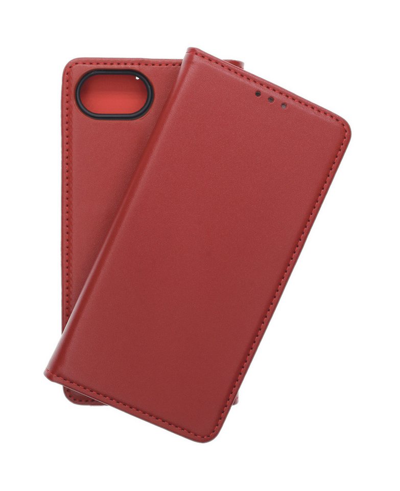 JAMCOVER Handyhülle Echt Leder Bookcase - Handytasche für Apple iPhone 16e 15,94 cm (6.1 Zoll), Kartenfach und Standfunktion von JAMCOVER