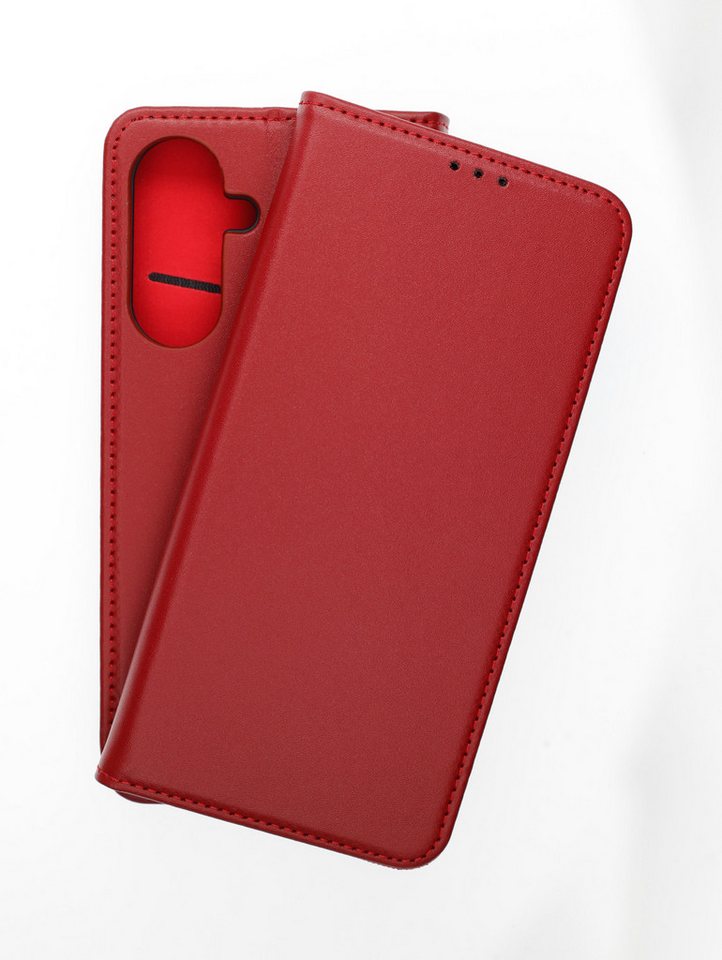 JAMCOVER Handyhülle Echt Leder Bookcase - Handytasche für Samsung Galaxy A26 5G 16,91 cm (6.7 Zoll), Kartenfach und Standfunktion von JAMCOVER
