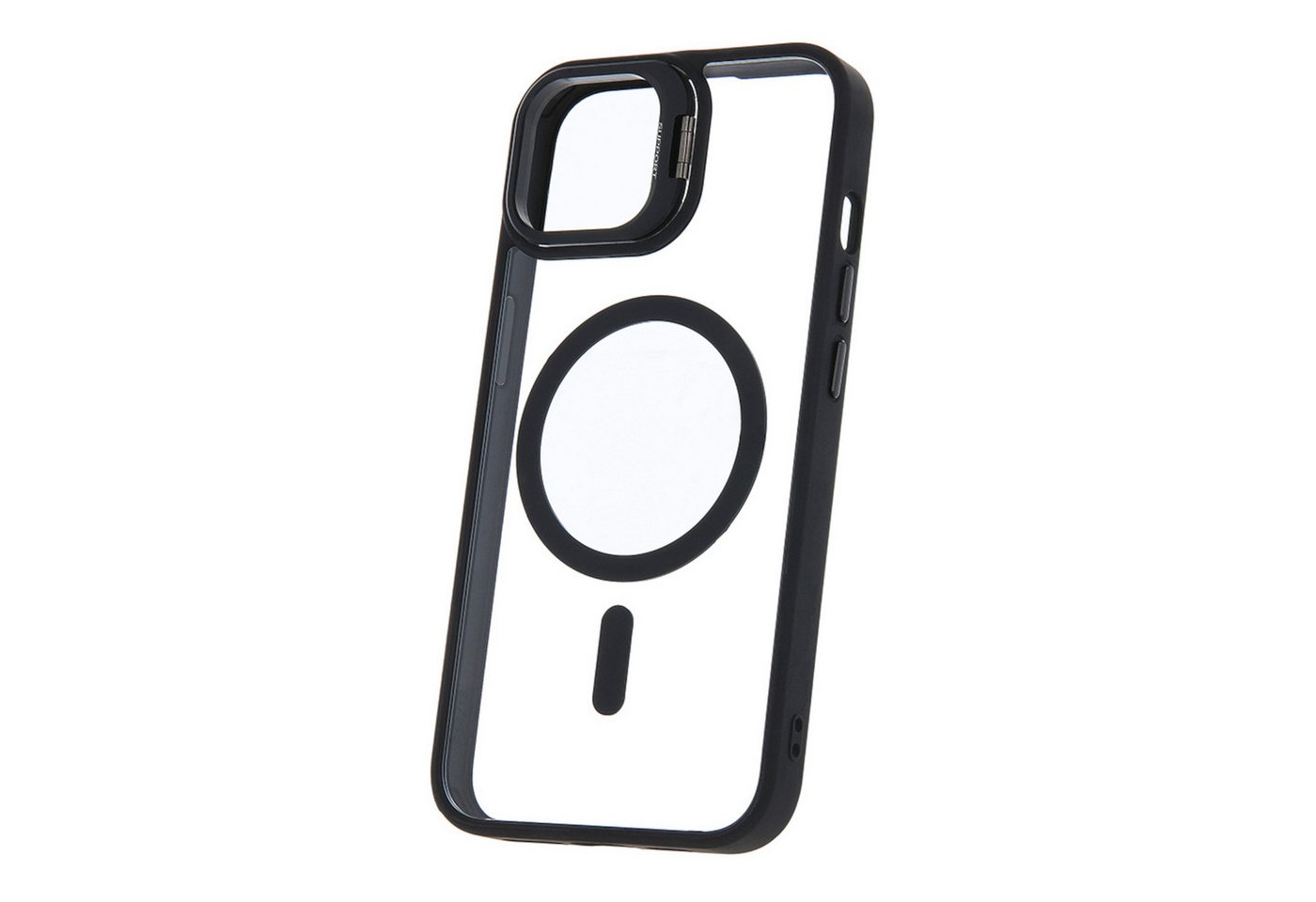 JAMCOVER Handyhülle Mag Case Hybrid im Set mit zwei Alu Kamera 9H Schutzgläsern (15,40 cm/6.1 Zoll), MagSafe kompatibel, 2x 9H Kamera Schutzgläser, aufklappbarer Ständer von JAMCOVER