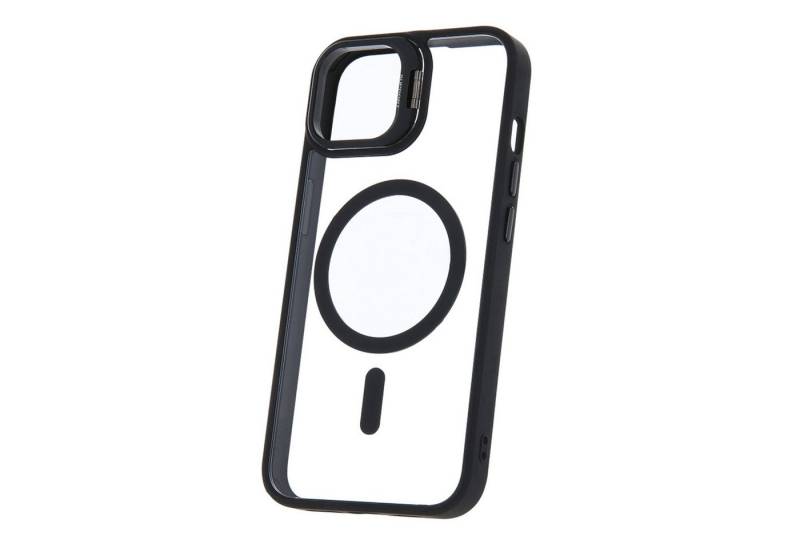 JAMCOVER Handyhülle Mag Case Hybrid im Set mit zwei Alu Kamera 9H Schutzgläsern (15,40 cm/6.1 Zoll), MagSafe kompatibel, 2x 9H Kamera Schutzgläser, aufklappbarer Ständer von JAMCOVER